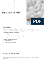 Function in PHP