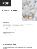 Function in PHP