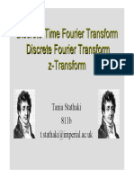 Lectures 3-4 DTFT DFT and z- Transforms