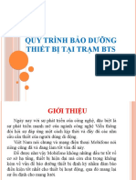 Quy trinh sơ lược về bao duong thiet bi tai tram BTS