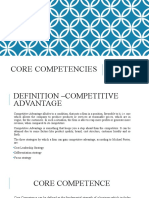 Core Competencies: Competitive Advantage