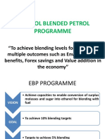 Ethanol - Petrol Blending Programme