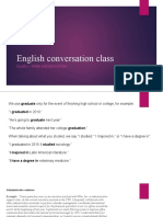 English Conversation Class: Class 2 - Work and Education