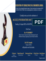 ACCE (I) Foudation Day & Awards 2020 Invitation