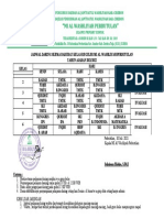 Jadwal Daring Kelas Reguler