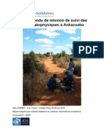 Rapport Expert Hydrogéologue Ankazoabo Madagascar Aout 2019