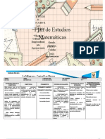 8° Matematicas Plan de Estudios y Malla