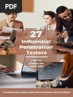 Influential Penetration Testers: Who Are Making The World Safer