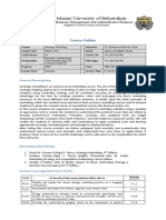 The Islamia University of Bahawalpur: Course Outline