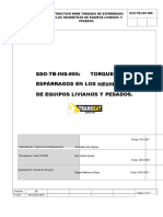 Sso-Int-Tb-005-Torqueo de Esparragos en Los Neumaticos para Equipos Livianos y Pesados