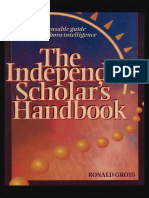 Ronald Gross - Independent Scholar's Handbook - How To Turn Your Interest in Any Subject Into Expertise (1993)