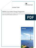 Business Case For ASEAN Low Carbon Energy PF Programme
