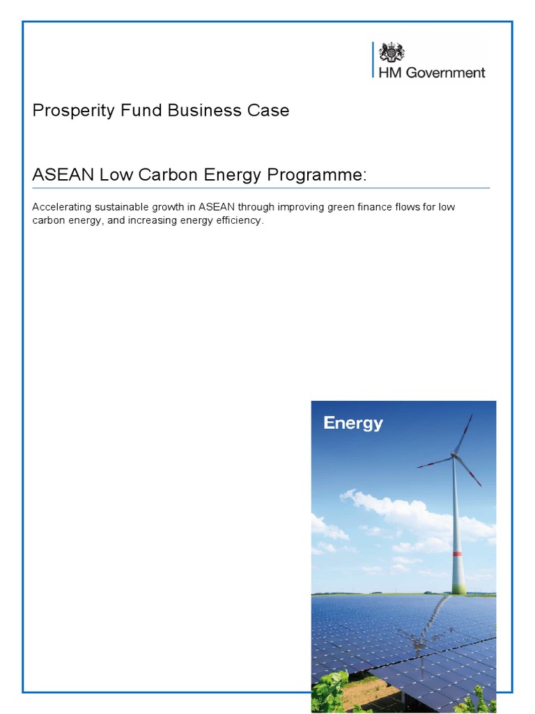 ASEAN Low Carbon Energy Business Case | PDF | Efficient Energy Use ...