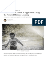 Build A Positive News iOS Application Using The Power of Machine Learning