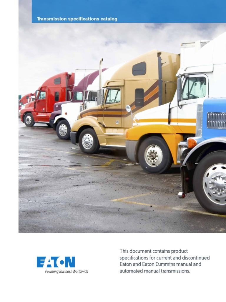 Eaton Transmission Specifications Catalog en Us | PDF | Transmission