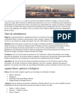 La Contaminación Atmosférica