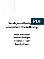 Wounds, Wound Healing and Complications of Wound