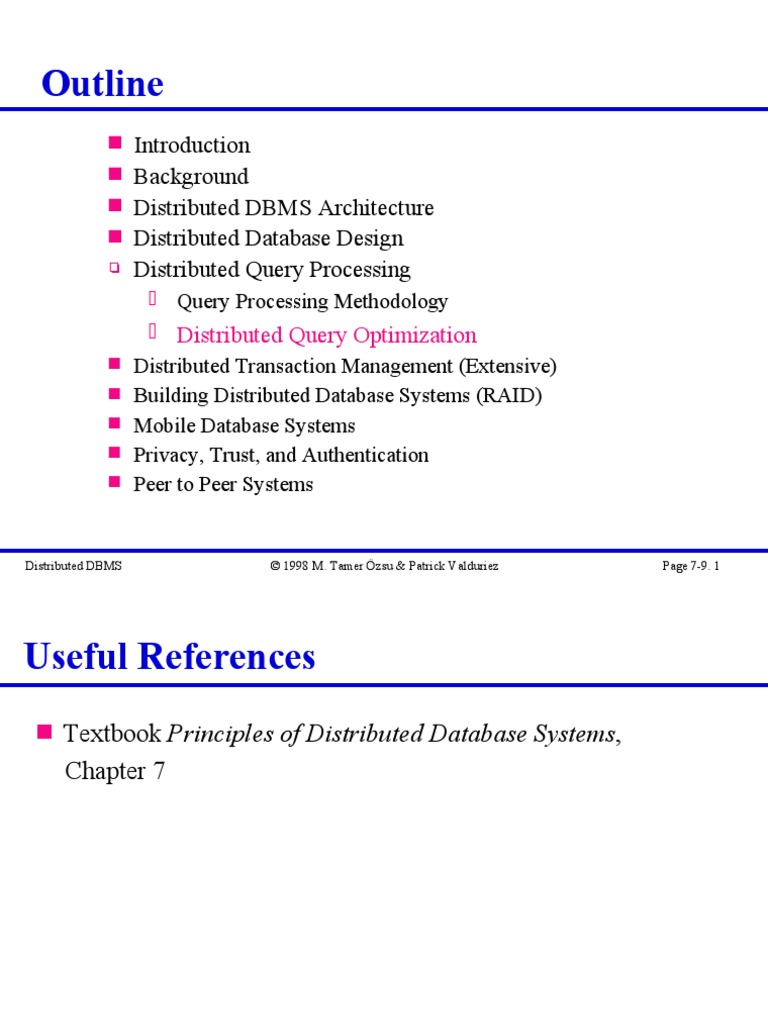 10 DistQueryOptimization | PDF | Databases | Relational Database