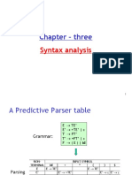 Chapter - Three: Syntax Analysis