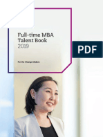 Full-Time MBA Talent Book 2018-19