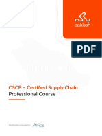 Professional Course: CSCP - Certified Supply Chain