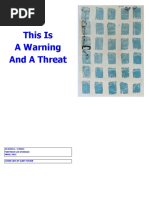 This is a Warning and a Threat (THIRTY SONGS, LYRICS)