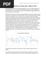 Economía argentina en el largo plazo, algunos datos