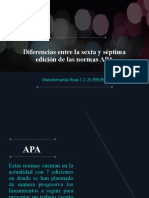 Diferencias Entre La Sexta y Séptima Edición de Las Normas APA