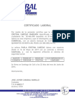 Certificado Paola