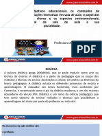 Didática: objetivos, conteúdos, relações e organização da sala de aula