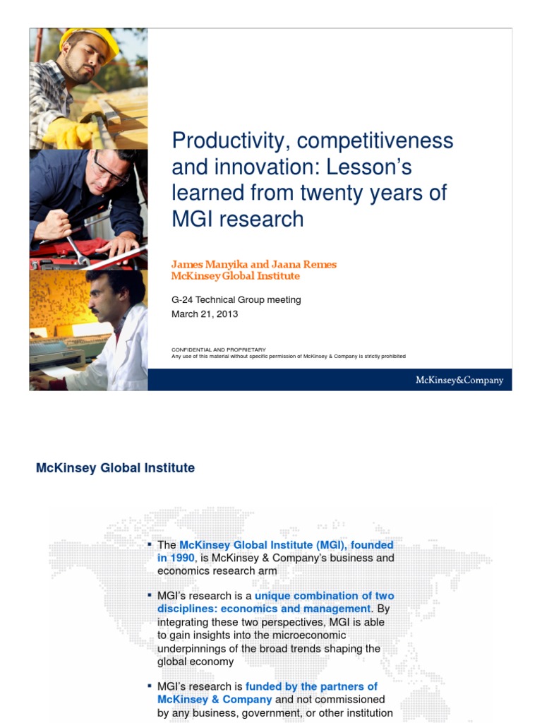 McKinsey Inovação | PDF | Economic Growth | Employment