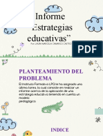 Informe "Estrategias Educativas