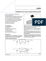 High Performance 2A Uldo Linear Regulator: Applications