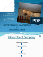 Human Resource Management in Unilever Pakistan