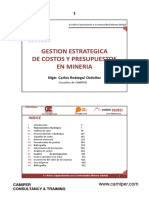 Gestion Estrategica de Costos Y Presupuestos en Mineria: Indice