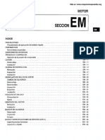 Manual Motor Nissan Datos Especificaciones Automotriz