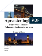 Aprender Inglês Palavrões Insultos Palavras Relacionadas Ao Sexo-Ryyan23