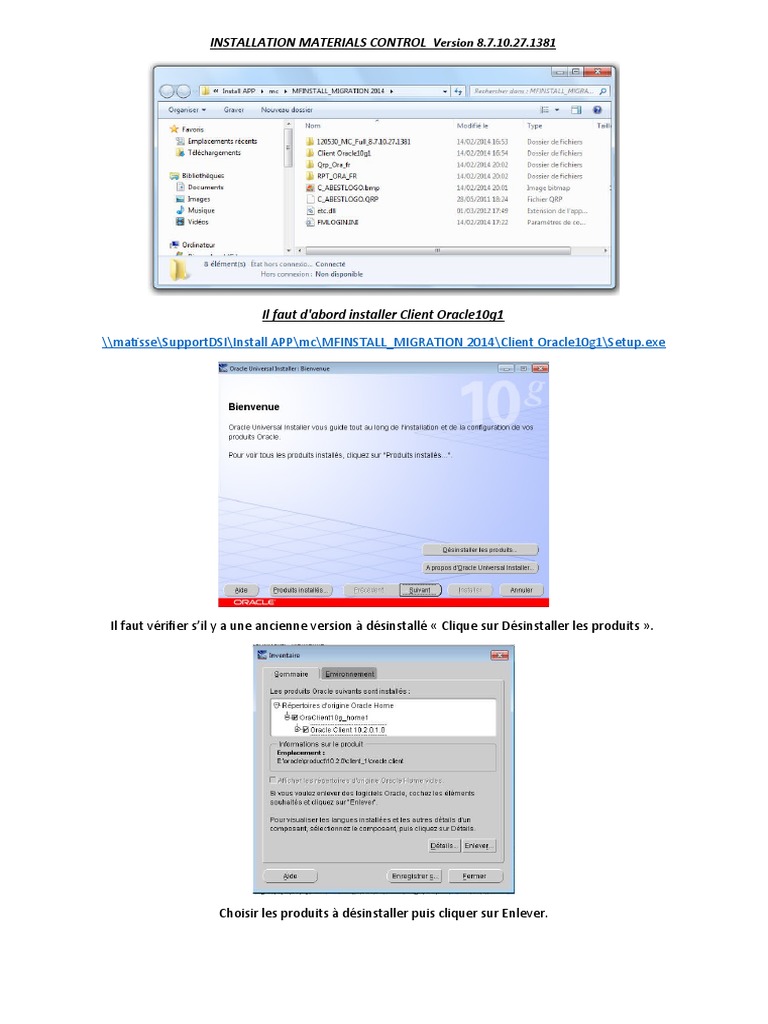 Installation de Materials Control 8.7 | PDF | Ingénierie informatique ...