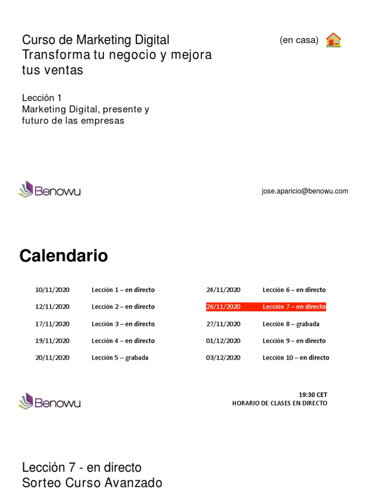 Curso de Marketing Digital Avanzado | PDF | Marketing | Comunicación