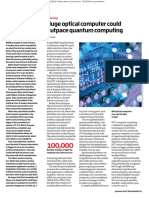 Huge Optical Computer Could Outpace Quantum Computing: Tiny Bits of Graphene Help Reveal Secrets of Ice Formation