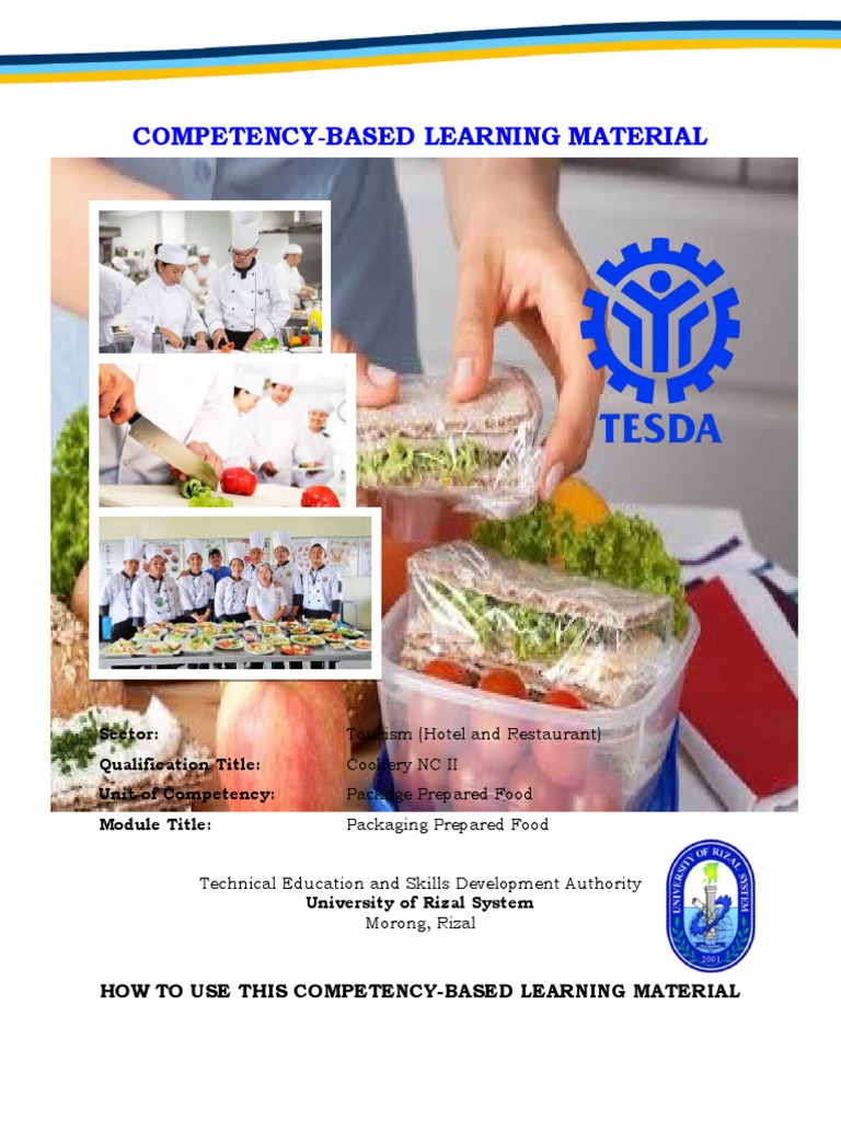 Competency | PDF | Packaging And Labeling | Foods