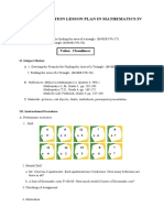 A LESSON PLAN IN MATHEMATICS IV Autosaved