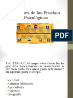 Origenes de Las Pruebas Psicologicas