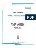 Vasa Mahesh: ePROTECT Respiratory Infections (EN)