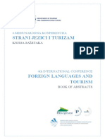 Foreign Languages and Tourism - Book of Abstracts