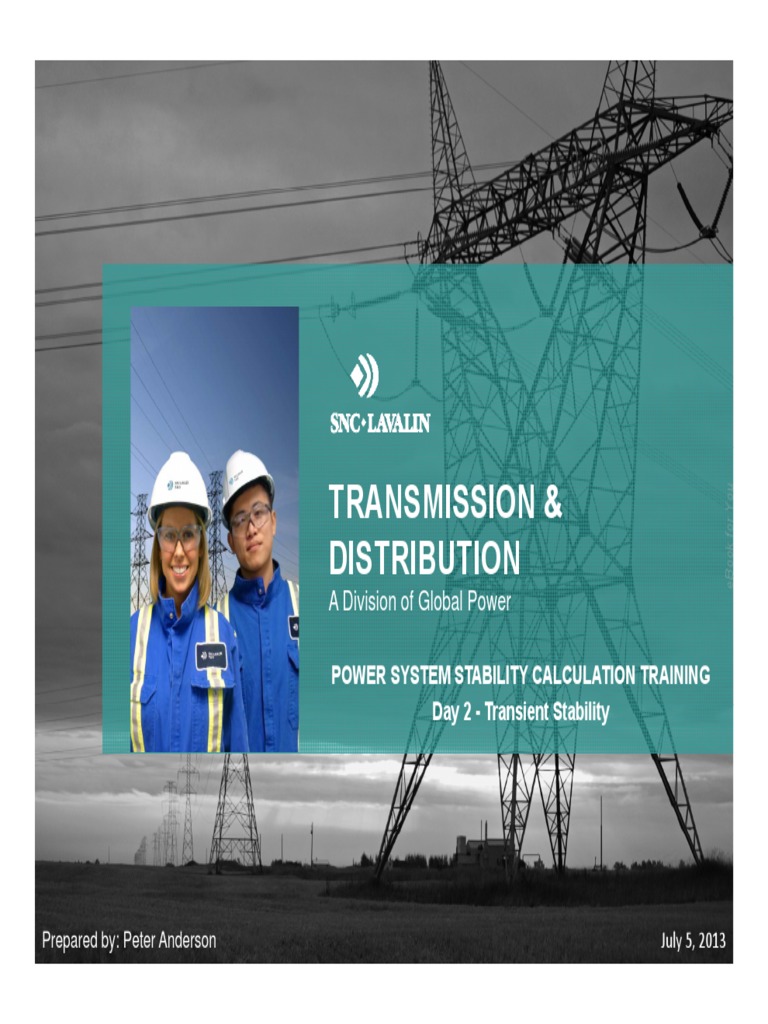 Power System Stability Training Guide | PDF | Equations | Numerical ...