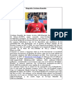 Biografía Cristiano Ronaldo