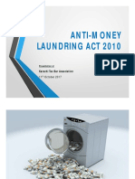 Anti-Money Laundring Act 2010: Abid H. Shaban