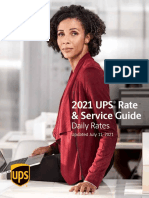 2021 UPS Rate & Service Guide: Daily Rates