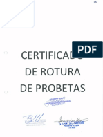 Certificado de Rotura de Probetas